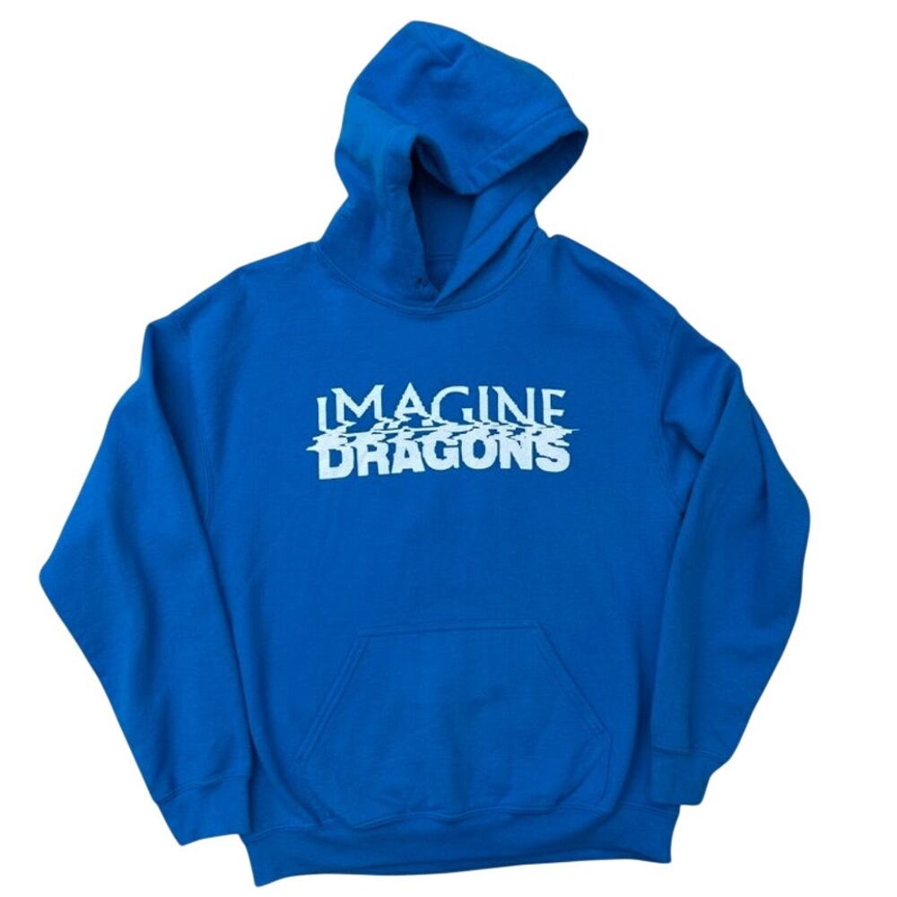 Imagine Dragons Mercury World Tour blue hoodie sweatshirt Size Medium
